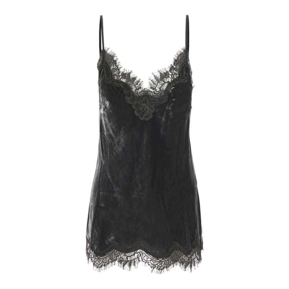 Gold Hawk Women Top Velvet Coco Bias Camie With Velvet And Gray For Women